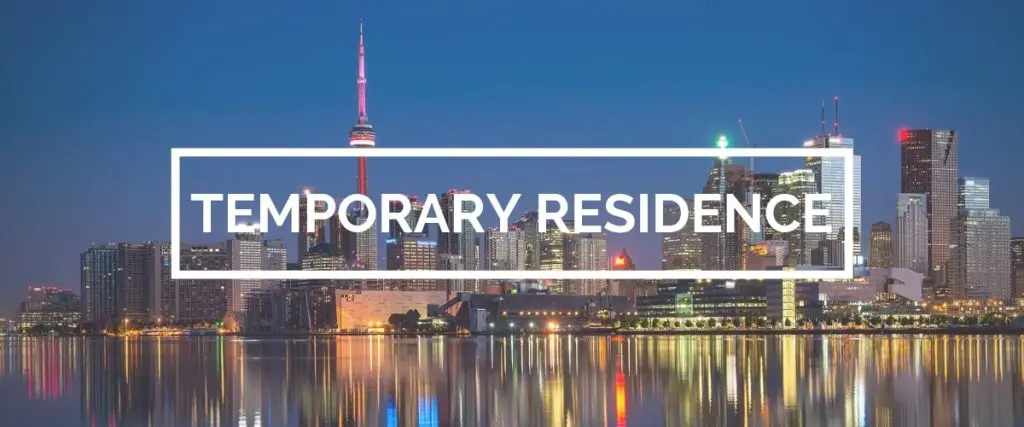 Temporary Residence Applications Banner Immigration Lawyer Toronto Ontario, Canada